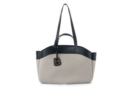 Lucky Bees Isla - Black Bolso de Hombro de Cuero de Polivinilo Negro